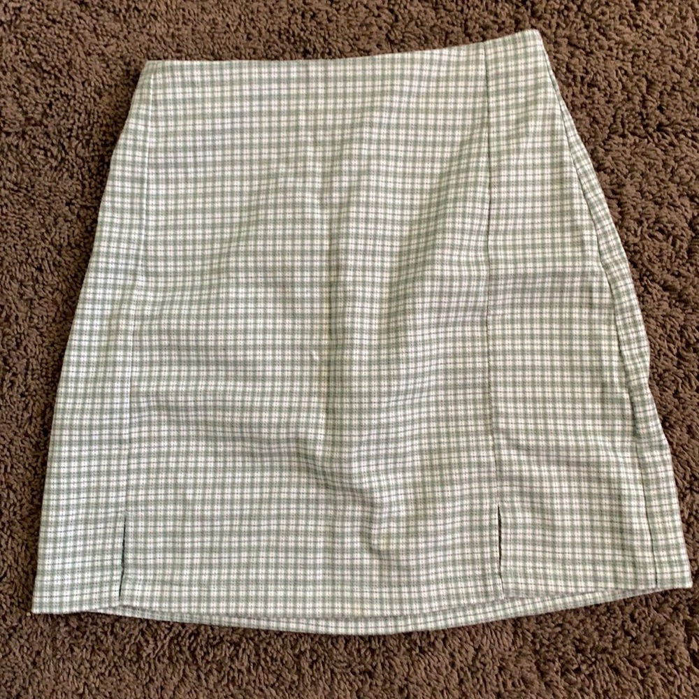 Brandy Melville pull on plaid skirt